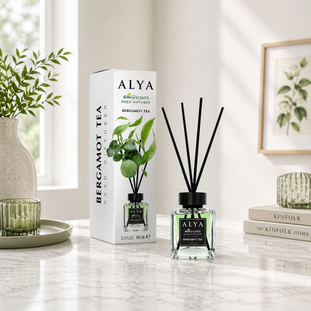 Alya освежитель с палочками Bergamot Tea