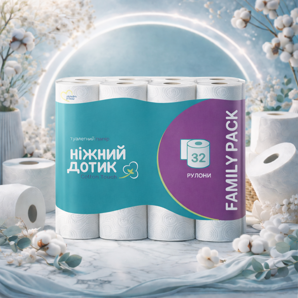 Нежный Дотик туалетная бумага 2 сл. 32шт