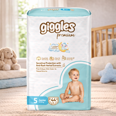Giggles Premium JUMBO дет.подгузн №5 (44шт) 11-25кг /6971/3994 $