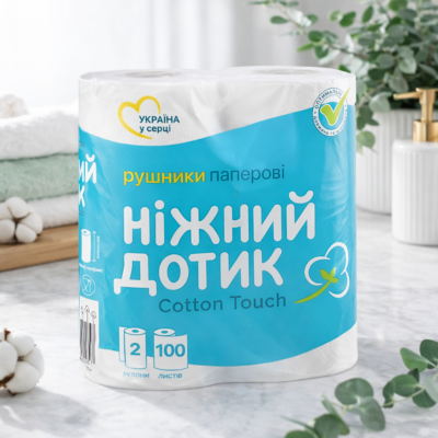 Нежный Дотик бумажное полотенце 2-сл 2шт