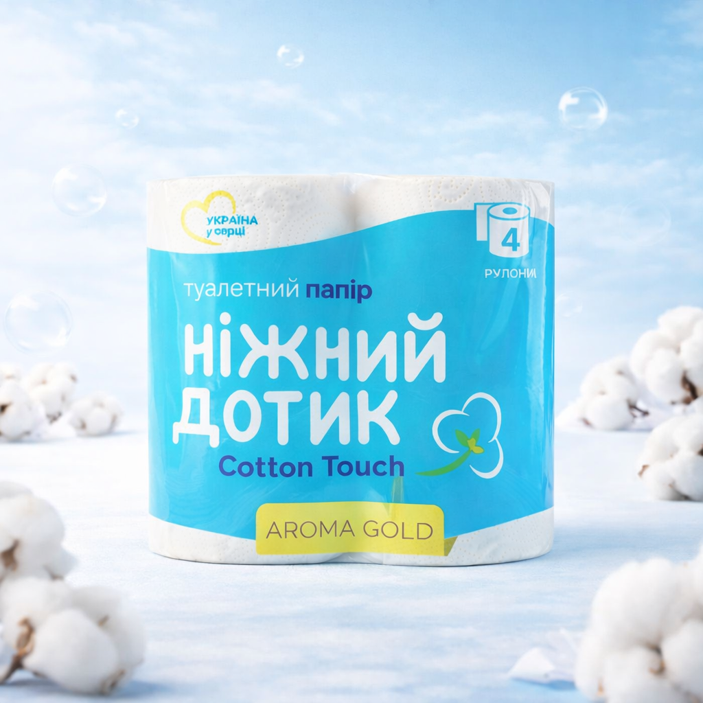 Нежный Дотик туалетная бумага 2сл 4шт
