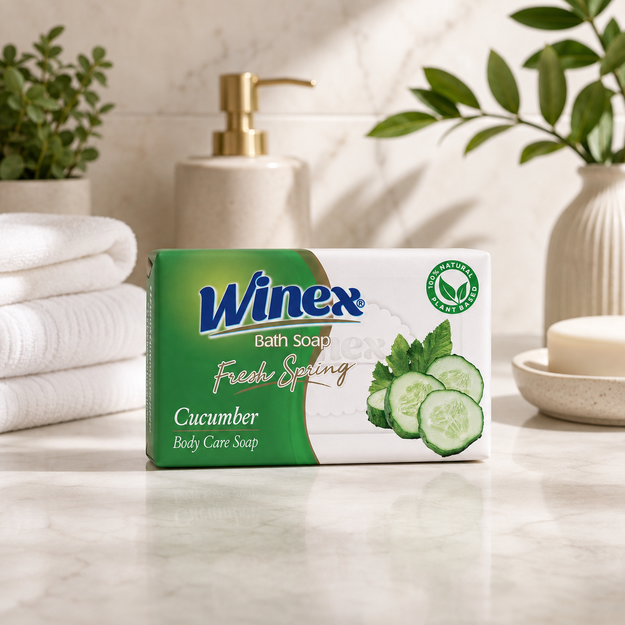 Winex банное мыло 150гр Огурец