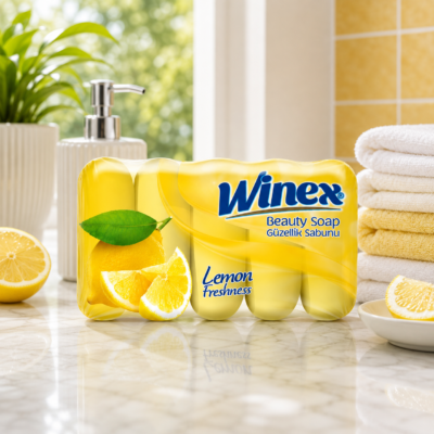 Winex туалетное мыло 5*55гр экопак Lemon