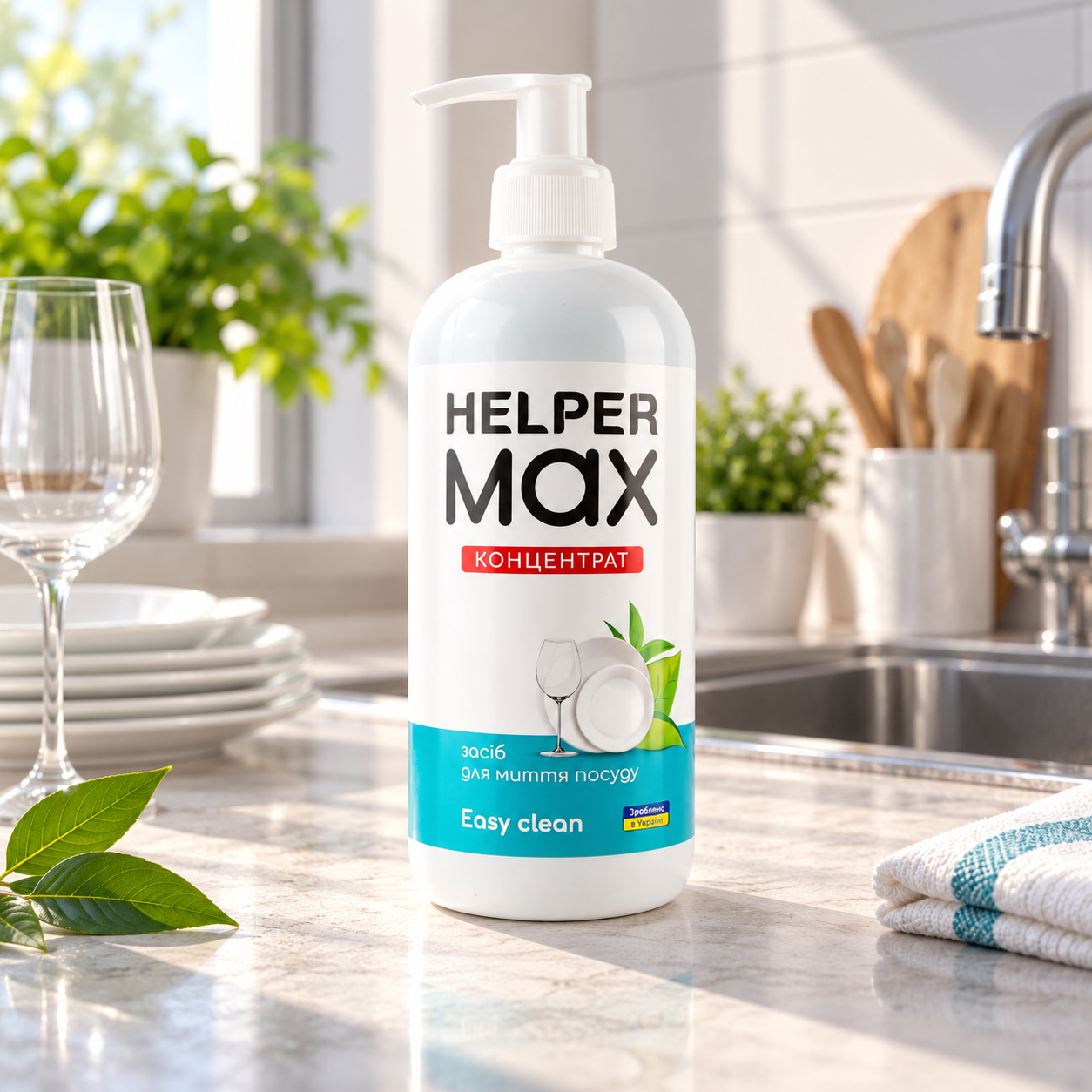 Helper MAX средство для мытья посуды 500мл Easy Clean