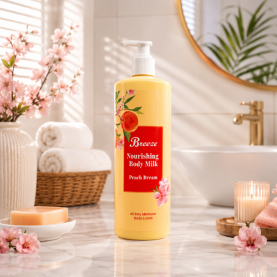 Breeze body milk 500ml. Peach Dream