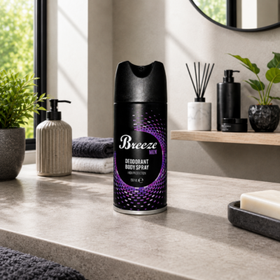 Breeze deodorant men 150ml. Purple