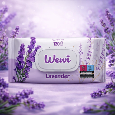 WEWI  влаж.салф. 120 шт *12шт в кор Lavander /1371 $