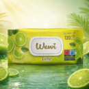 WEWI  влажные салфетки 120шт Lime