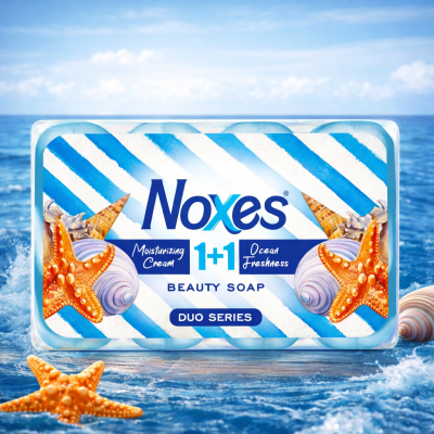 Noxes туал.мыло экопак Duo Series 4*80 гр  (24  в кор) Ocean /07458