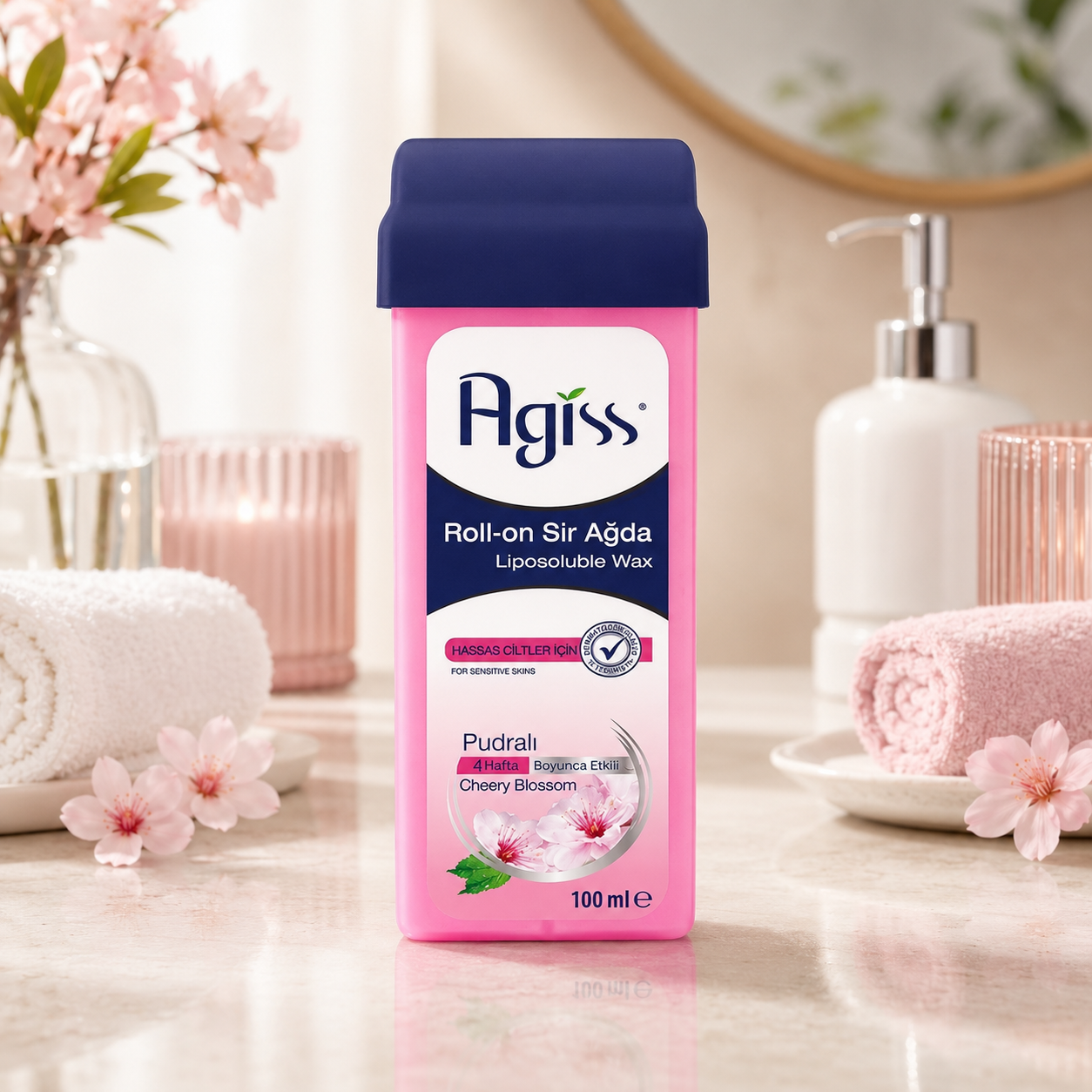 Agiss воск для депиляции 100мл. Pink