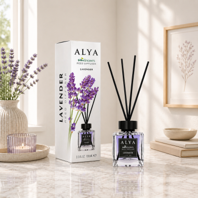 Alya осв-ль с  палочками Lavender  /0133 $