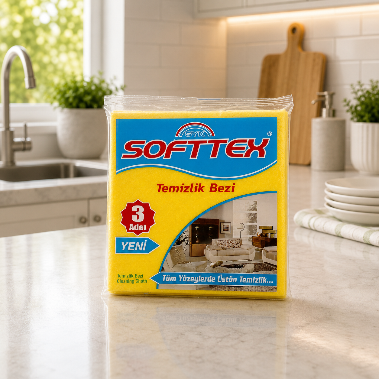Softtex тряпка универсальные 3шт