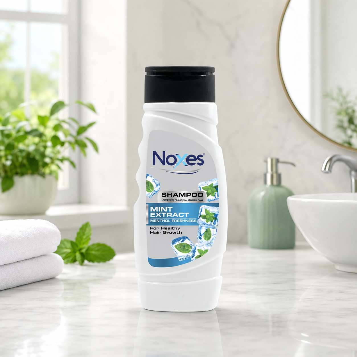 Noxes шампунь 580мл Mint Extract hair extends healtyl