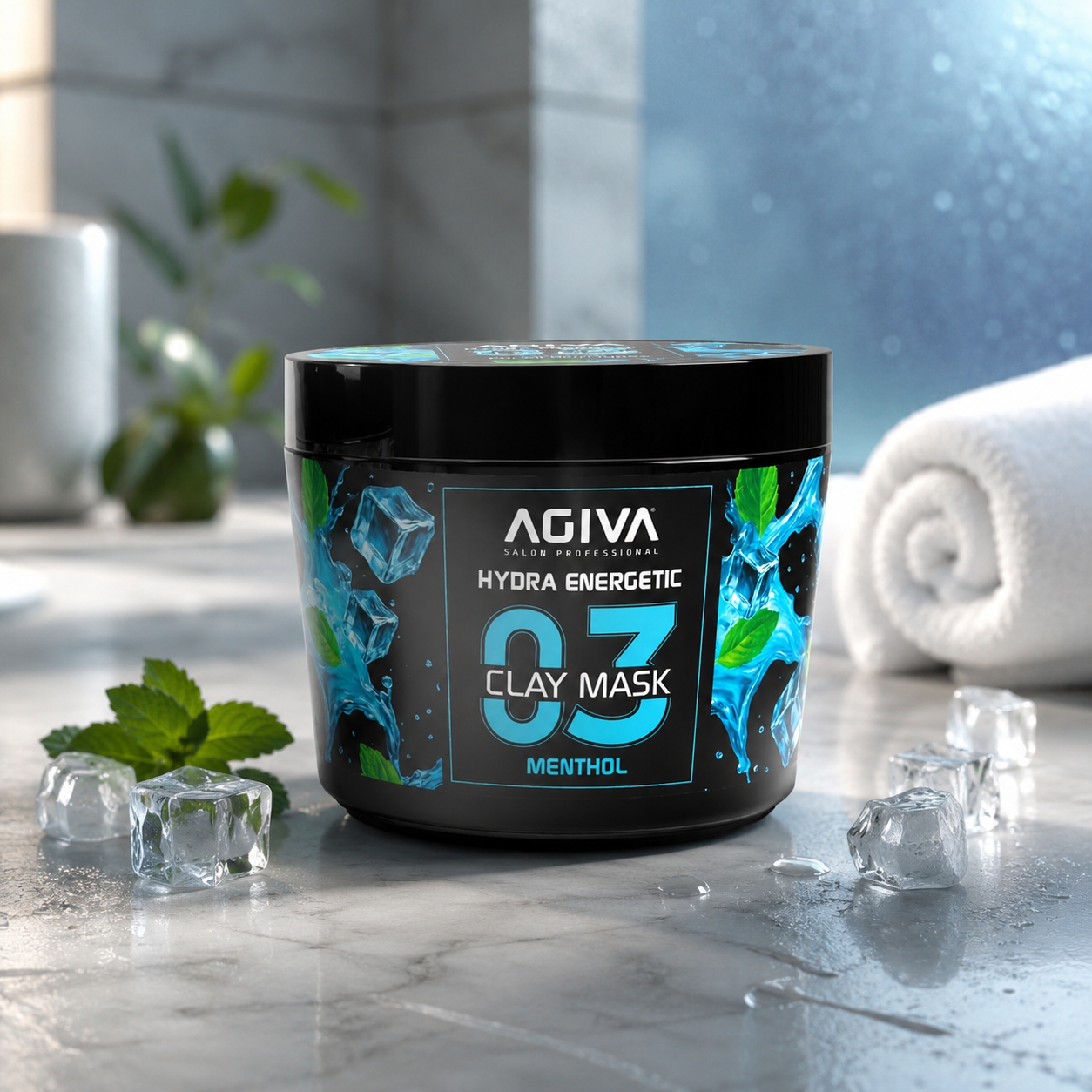 Agiva Peeling Mentol-Clay Hydra  mask  300ml.