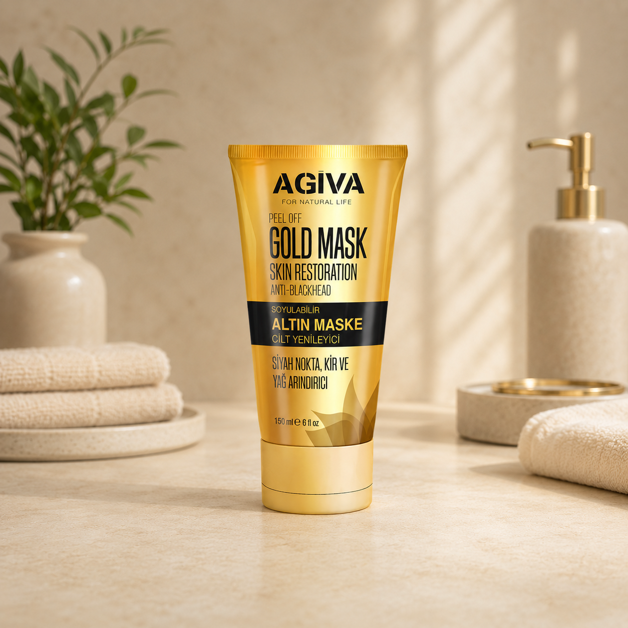 Agiva Peel-Off Gold  mask 150ml.