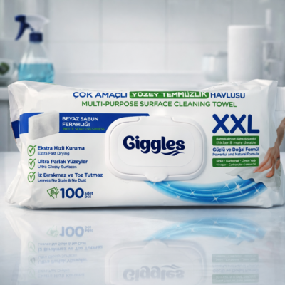 GIGGLES влажные салфетки для уборки 100шт Beyaz sabun