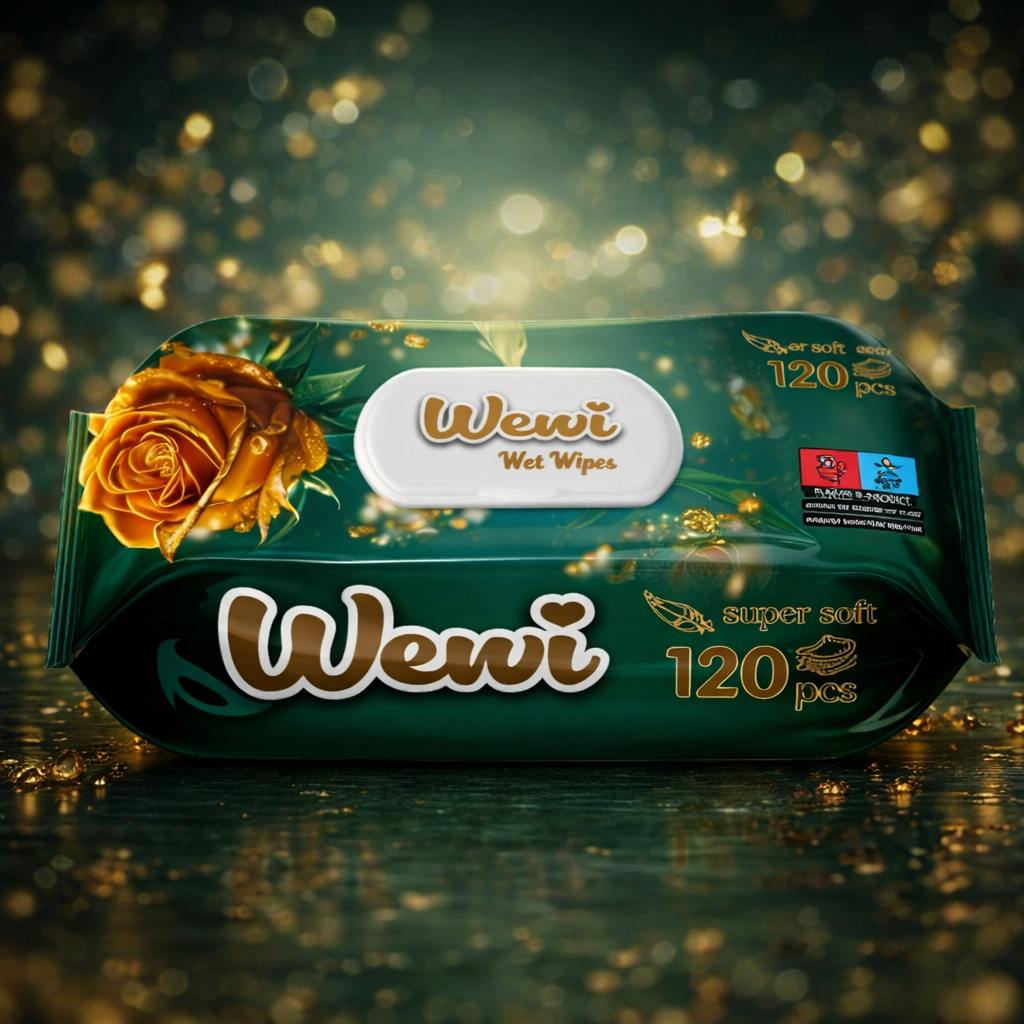 WEWI  влаж.салф. 120шт *12 шт в кор РОЗА /0275 $