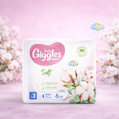Giggles Lady прокладки SOFT Night (6 шт*24) / 7886 $