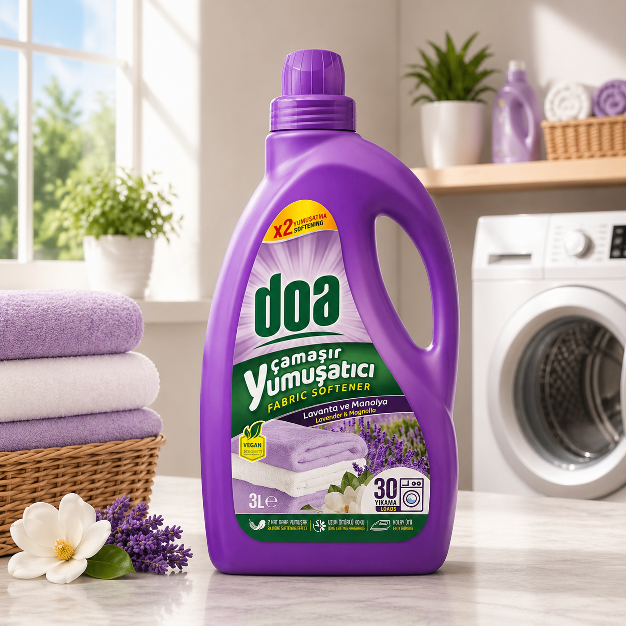 Doa ополаскиватель для белья 3 Л  Lavender & Magnolia