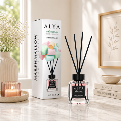 Alya осв-ль с  палочками Marshmallow /0393 $