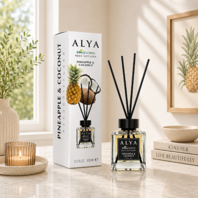 Alya освежитель с палочками Pineapple