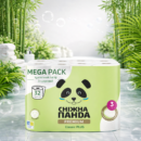 Снежная ПАНДА туалетная бумага Premium Classik Plus 3-сл 32шт