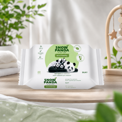 Снежная Панда влаж.салф. Extra Care для младенцев 60шт*21 в кор. Silky /2545