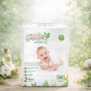 Giggles Natural JUMBO дет.подгузники №2 (66 шт*4 в кор) 3-6кг /7022 $