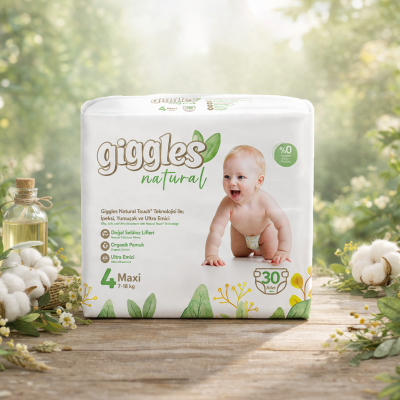 Giggles Natural JUMBO дет.подгузники №4 (50 шт*4 в кор) 7-18 кг /7046 $