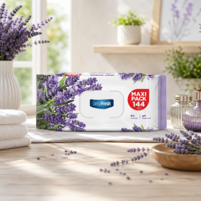 Deep Fresh  влажные салфетки Maxi Pack 144шт Lavender