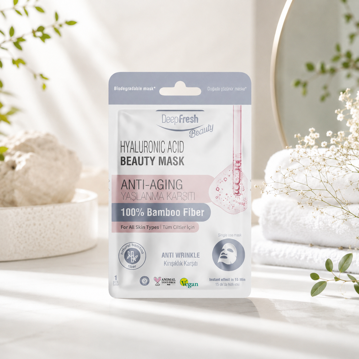 Deep Fresh Beauty mask 30 ml Hyaluronic Acid - Anti-Aging