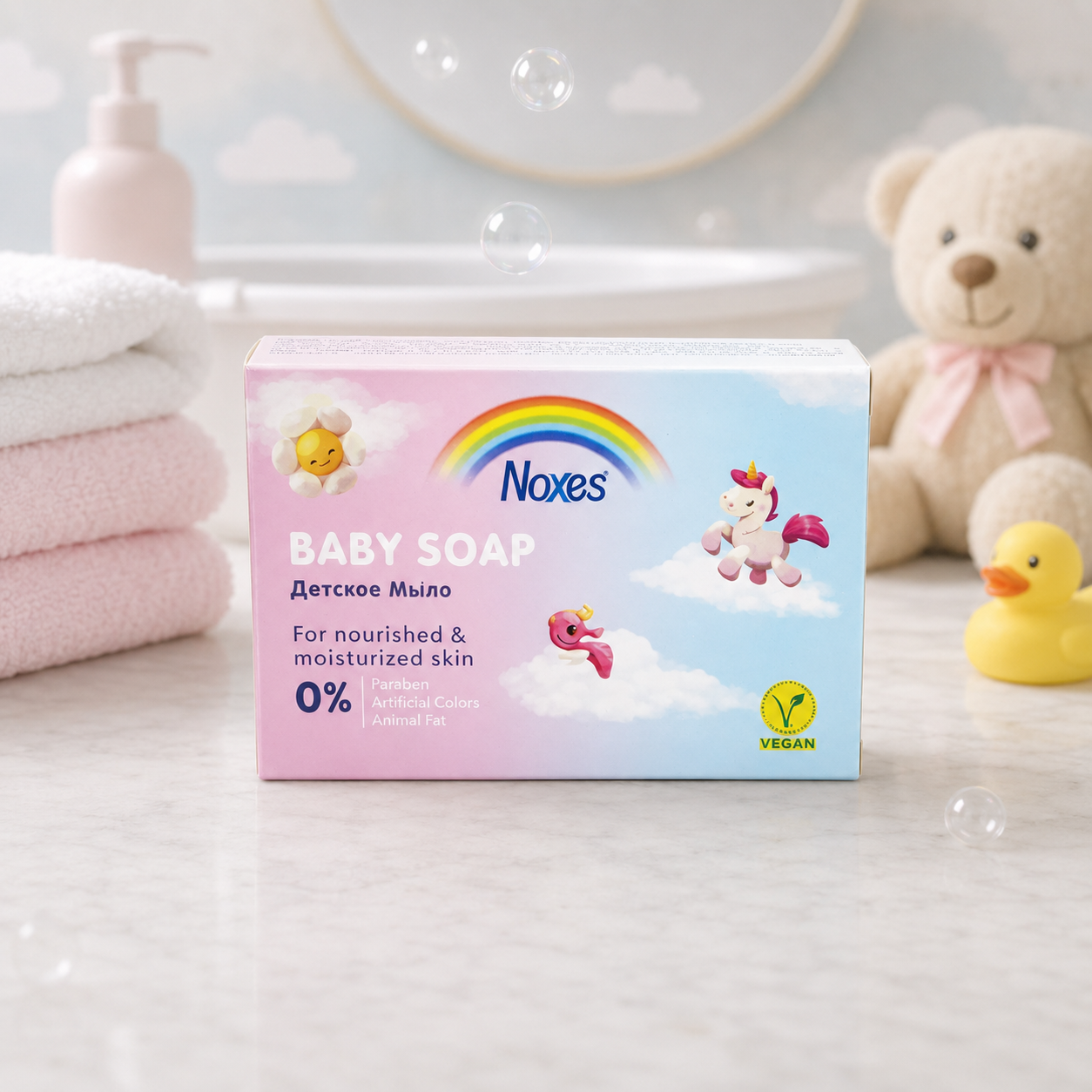 Noxes BABY туал.мыло  80гр  (36 в кор) /7242 $